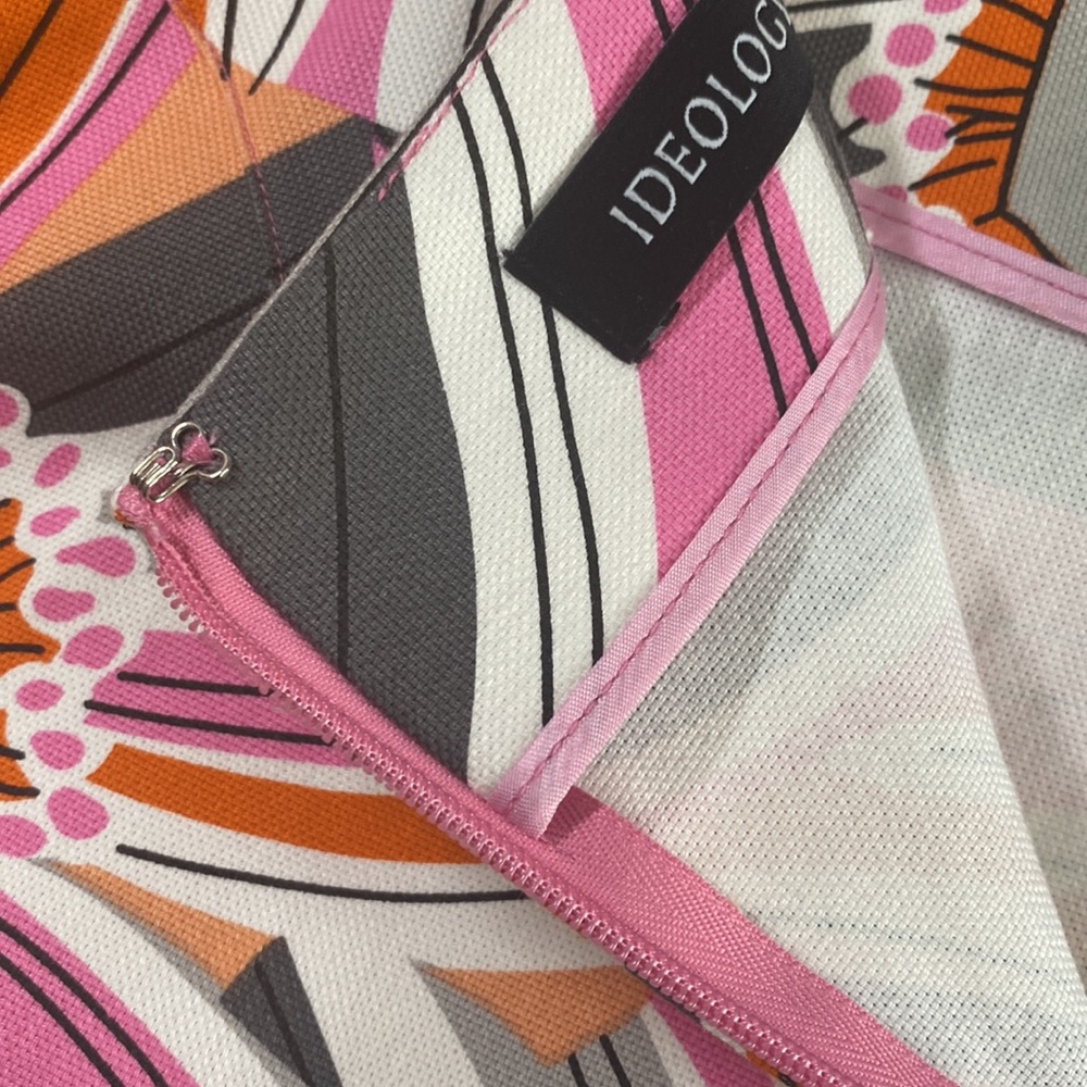 (A) Ideology VIBRANT pink gray orange white skirt, sz 4, EUC - Picture 8 of 11